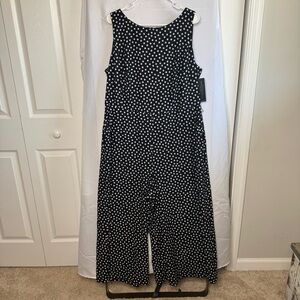 Lane Bryant Black and White Polka Dot Top